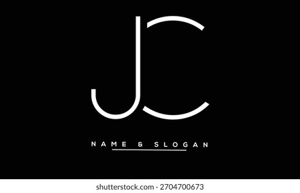 JC, CJ Abstract Letters Logo Monogram