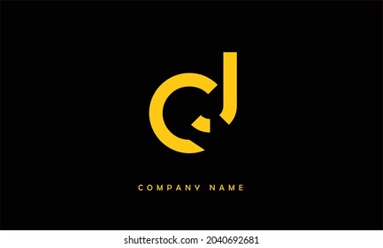 JC, CJ Alphabets Letters Logo Monogram