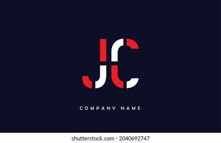 JC, CJ Alphabets Letters Logo Monogram