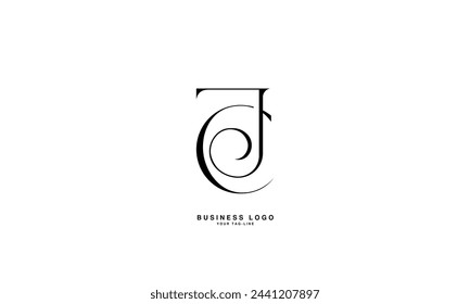 JC, CJ, J, C, Abstract Letters Logo monogram