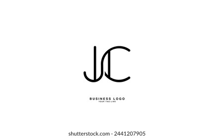 JC, CJ, J, C, Abstract Letters Logo monogram