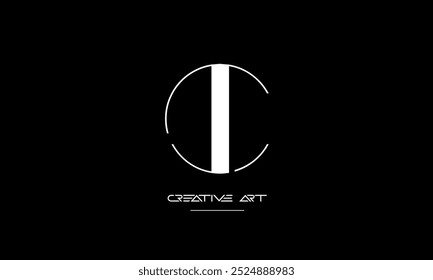 JC, CJ, J, C abstract letters logo monogram