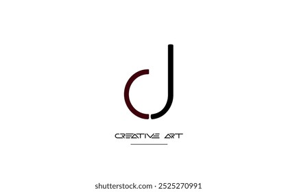 JC, CJ, J, C letras abstratas monograma de logotipo