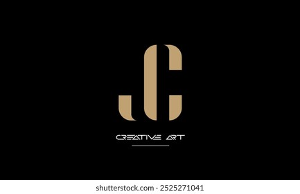 JC, CJ, J, C abstrakte Buchstaben Logo-Monogramm