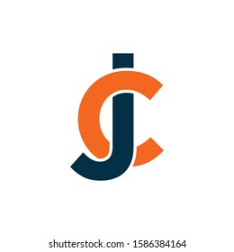 JC ,CJ ,J and C letter logo design vector template