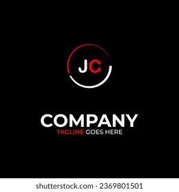 JC creative modern letters logo design template