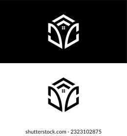 JC hexagon logo vector,  real estate and construction logo, develop, natural, luxury, modern, finance logo, strong, suitable for your company.
