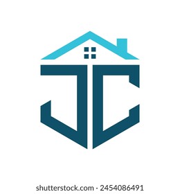 JC House Logo Design Template. Letter JC Logo for Real Estate, Construction or any House Related Business