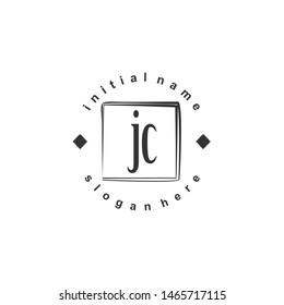 JC Initial beauty monogram logo vector