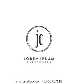 JC Initial beauty monogram logo vector