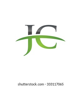 JC initial company green swoosh logo