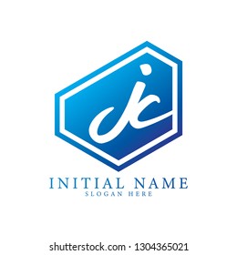 JC initial logo design with a creative and minimalist concept. Vector EPS 10.