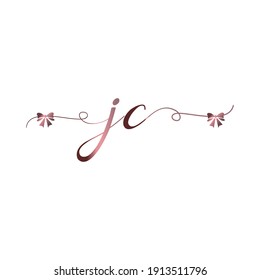 JC Initial logo handwriting modern luxury fashion