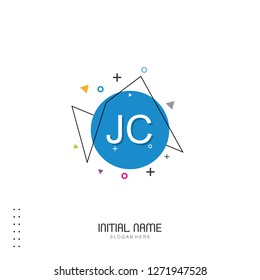 JC Initial logo template vector