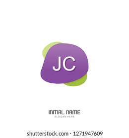 JC Initial logo template vector