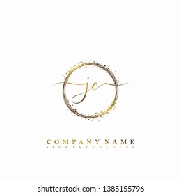 JC Initial luxury handwriting logo vector