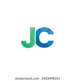 jc initials letter monogram logo icon