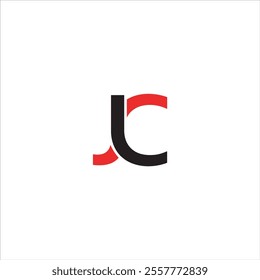 JC initials logo in black and red on a white background