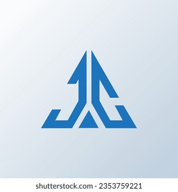 JC-Brief-Logo kreatives Design. JC einzigartiges Design.

