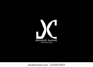 JC letter logo design on black background. JC creative initials letter logo concept. JC unique design.