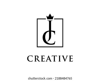 JC letter logo design template vector element