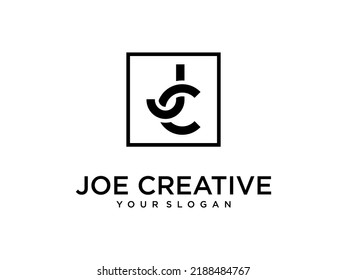 JC letter logo design template vector element