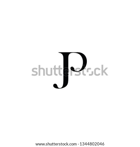 Jc letter logo. Jp letter logo. J vector logo. Jp vecor logo. Jc icon vector