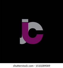 JC Letter monogram with abstrac concept style design