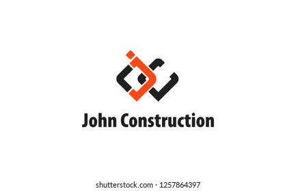 JC letters logo monogram icon interwoven 