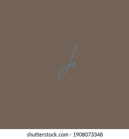 Jc light brown background handwritten logo