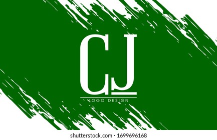 Logo de JC o plantilla de diseño de letra inicial del logotipo de CJ vectorial
