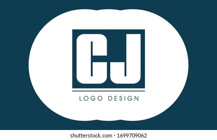 JC logo or CJ logo initial letter design template vector
