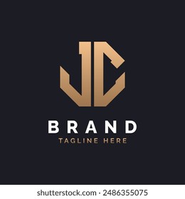 JC Logo Design. Modern, Minimal, Elegant and Luxury JC Logo. Alphabet Letter JC Logo Design for Brand Corporate Business Identity.