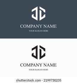 JC logo initial letter luxury royal logo. template symbol. modern golden luxury logo. abstract monogram vector letter mark brand fashion. icon  business monogram boutique font Clothing minimalist.