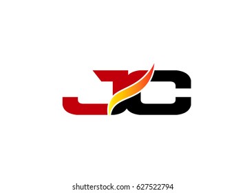 JC Logo. Vector Graphic Branding Letter Element
