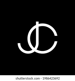 Jc Monogram Logo Design Fashion Designer Stock Vector (Royalty Free ...