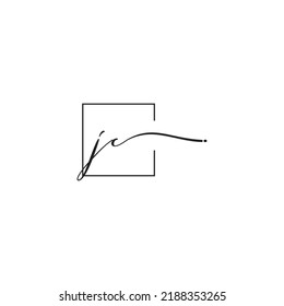 JC siganture logo concept in high quality professional design that will print well across any print media