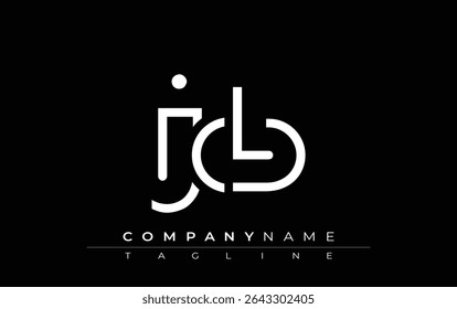 JCB abstract letter design. Modern Business Logo Design With Abstract Typography and Contemporary Style