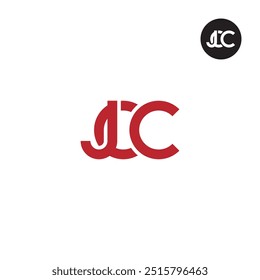 Diseño de monograma de letra de logotipo JCC