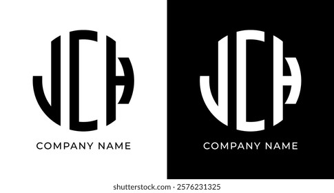 JCH Monogram Letter Logo Design, Strong and Memorable