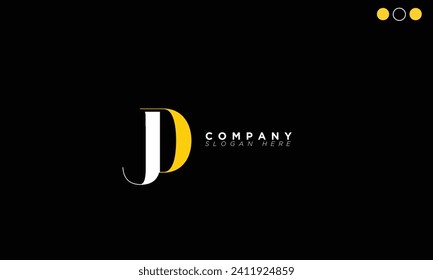 JD Alphabet letters Initials Monogram logo DJ, J and D
