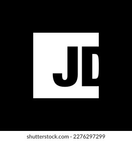 JD company name initial letters icon. JD company name.