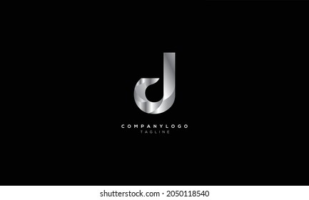 JD DJ Abstract initial monogram letter alphabet logo design