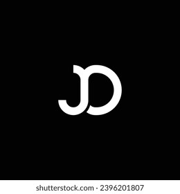 JD or DJ abstract letter outstanding professional business awesome artistic branding company different colors illustration. Awesome logo design.