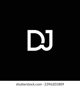 JD or DJ abstract letter outstanding professional business awesome artistic branding company different colors illustration. Awesome logo design.