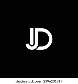 JD or DJ abstract letter outstanding professional business awesome artistic branding company different colors illustration. Awesome logo design.