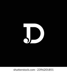 JD or DJ abstract letter outstanding professional business awesome artistic branding company different colors illustration. Awesome logo design.