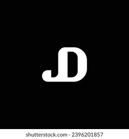 JD or DJ abstract letter outstanding professional business awesome artistic branding company different colors illustration. Awesome logo design.