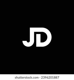 JD or DJ abstract letter outstanding professional business awesome artistic branding company different colors illustration. Awesome logo design.