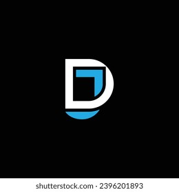 JD or DJ abstract letter outstanding professional business awesome artistic branding company different colors illustration. Awesome logo design.